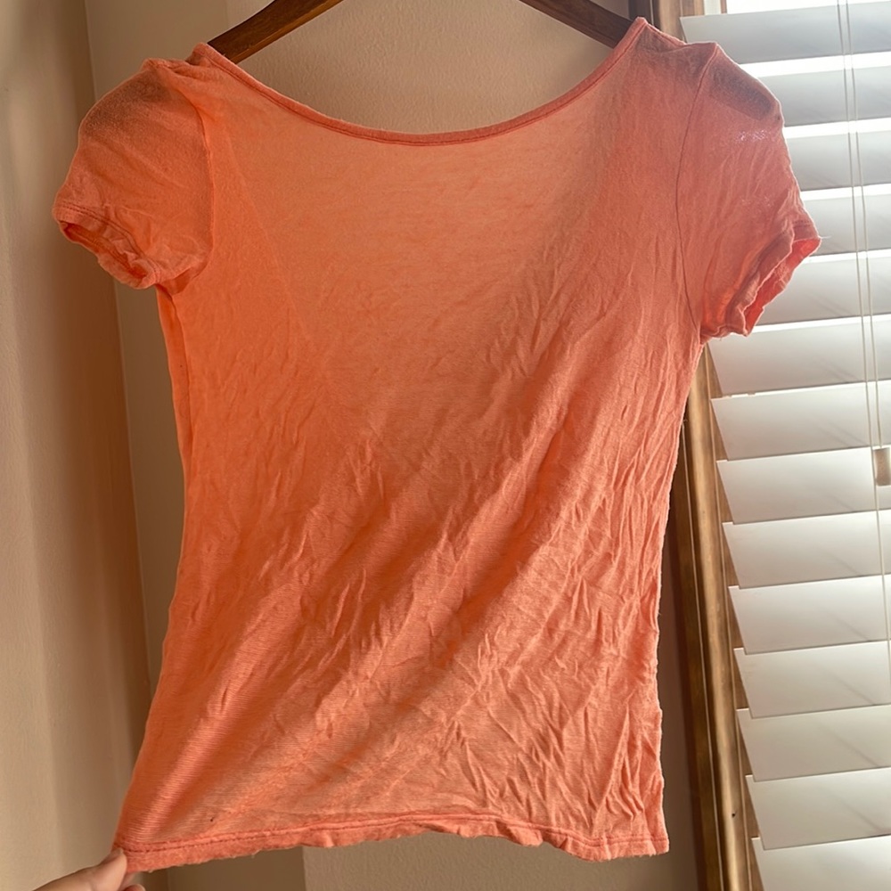 LA Hearts soft open back crop top